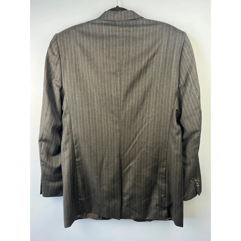 Banana Republic Wool Pinstripped Blazer Sport‎ Coat SZ 42L Career Professional